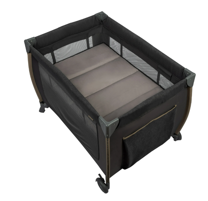 Monbebe Play Yard with Full-Size Rocking Bassinet, Castle Point
