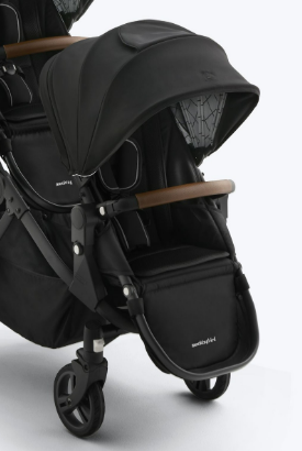 Shop Mockingbird 2nd Seat Kit 3.0, Charcoal with Penny Leather, Black Windowpane at GoodBuy Gear