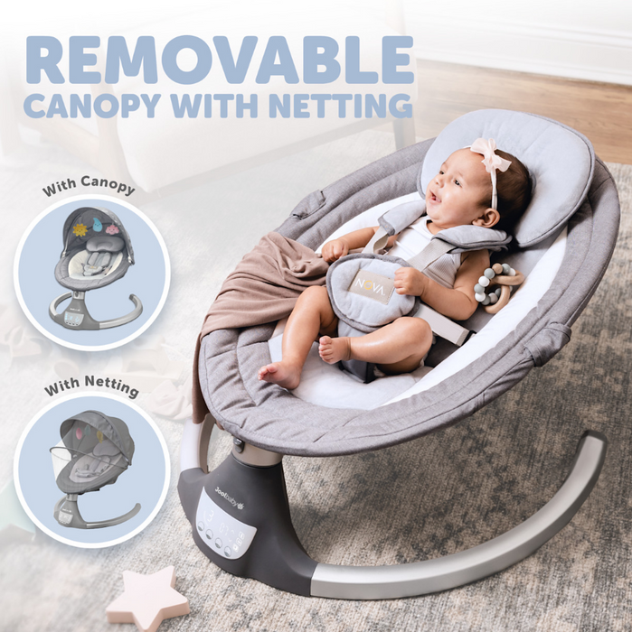 Jool Nova Baby Swing, Gray, Signature