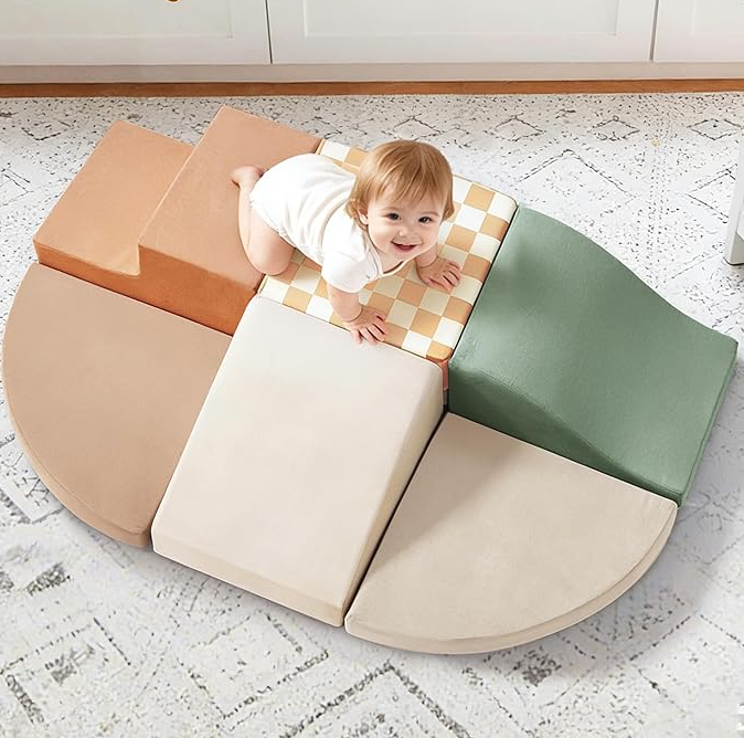 Tiny Land Soft Foam Climbing Blocks, Vintage