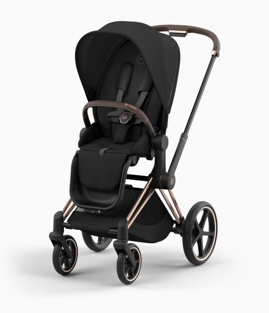 Cybex Priam4 Stroller, 2025, Rose Gold, Sepia Black