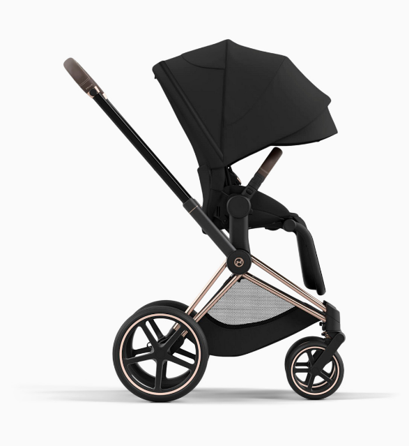 Cybex Priam4 Stroller, 2025, Rose Gold, Sepia Black