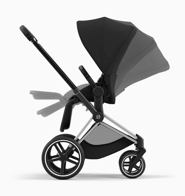 Cybex Priam4 Stroller, 2024, Chrome/Black, Sepia Black