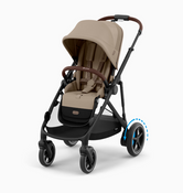 Shop Cybex e-Gazelle S Stroller, 2025, Almond Beige, Black at GoodBuy Gear