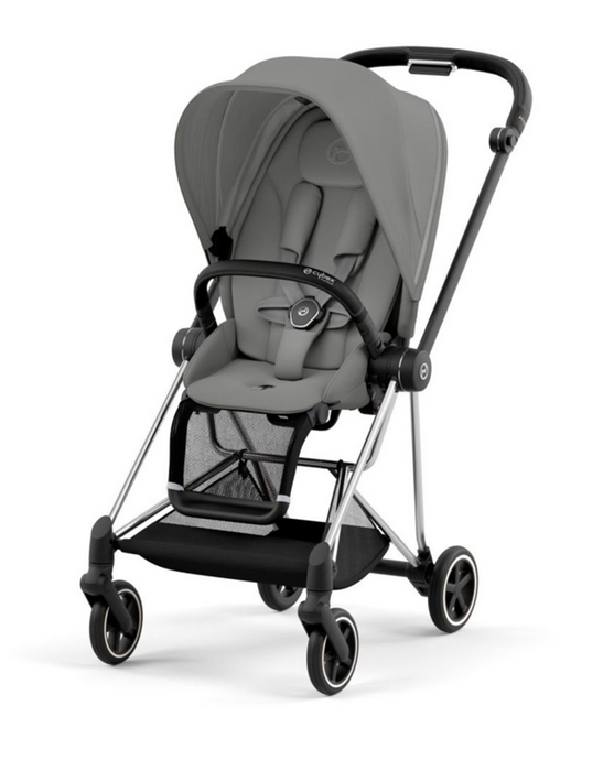 Cybex Mios3 Stroller, 2024, Chrome/Black, Mirage Grey