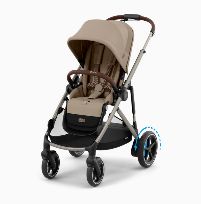 Cybex e-Gazelle S Stroller, Taupe, 2024, Almond Beige