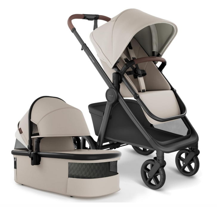 Mompush Ultimate 3 Full Size Baby Stroller with Bassinet, 2025, Dune Sand