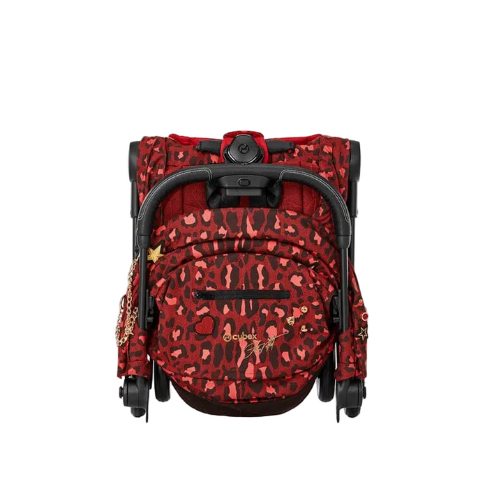 Cybex Coya Stroller, 2023, Matte Black, Rockstar (Red)