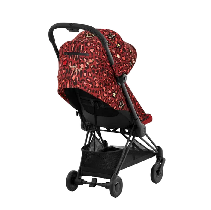 Cybex Coya Stroller, 2023, Matte Black, Rockstar (Red)