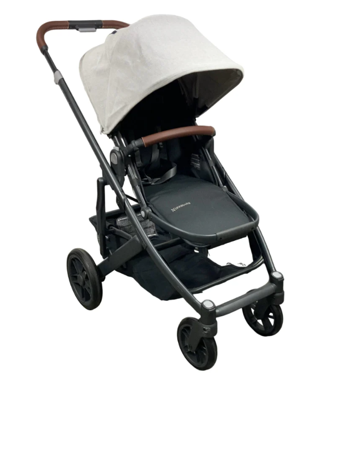 UPPAbaby CRUZ V2 Stroller, 2023, Anthony(White and Grey Chenille) - Gently  Used