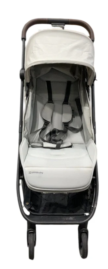 used uppababy minu stroller UPPAbaby MINU V3 Stroller, 2025, Savannah (Pearl Gray Jacquard)