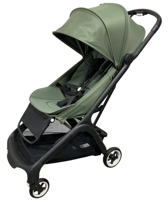 Bugaboo Butterfly Stroller, 2024, Black, Forest Green, Forest Green