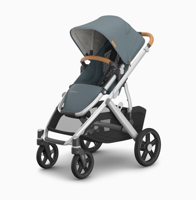 UPPAbaby Vista V3 Stroller, 2025, Callum (Stone Blue/Silver Frame)