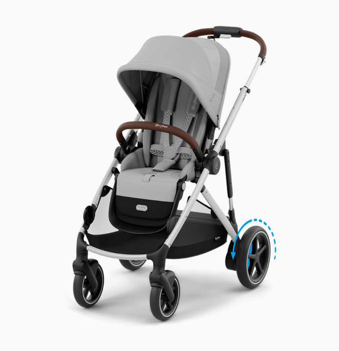 Cybex e-Gazelle S Stroller, 2025, Silver, Stone Grey