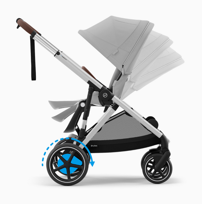 Cybex e-Gazelle S Stroller, 2025, Silver, Stone Grey