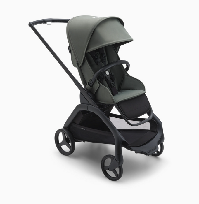 Bugaboo Dragonfly Stroller, 2025, Black, Forest Green, Forest Green