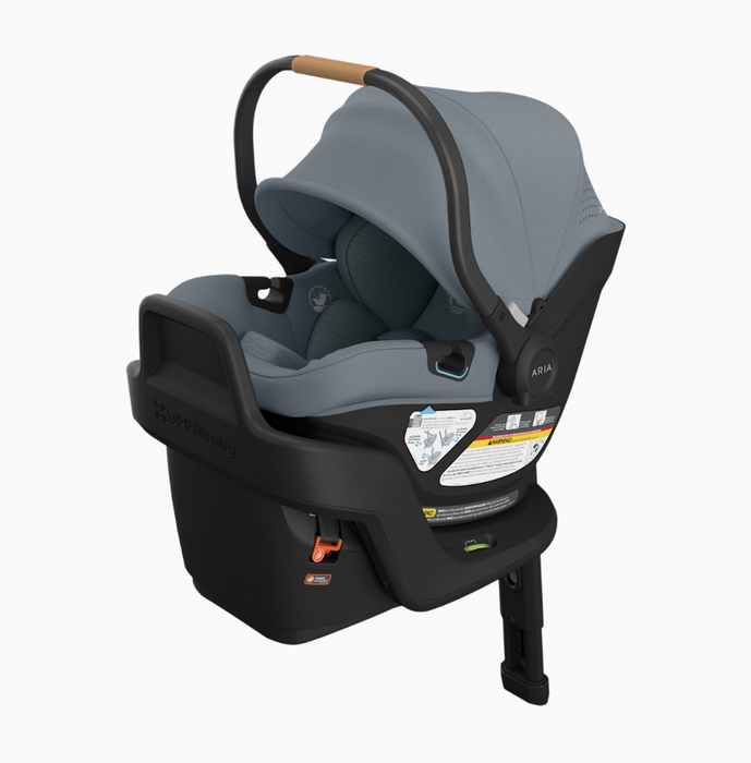 UPPAbaby Aria V2 Infant Car Seat, 2025, Callum (Stone Blue/Sand Leather)
