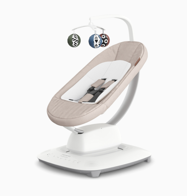 UPPAbaby Mamaroo Smart Swing, Charlie (Sand Melange)