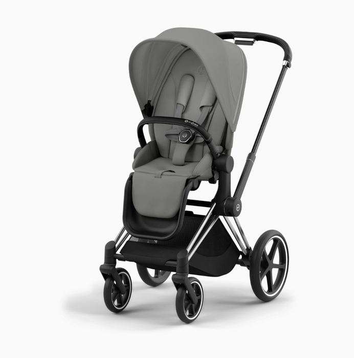 Cybex Priam4 Stroller, 2024, Chrome/Black, Mirage Grey