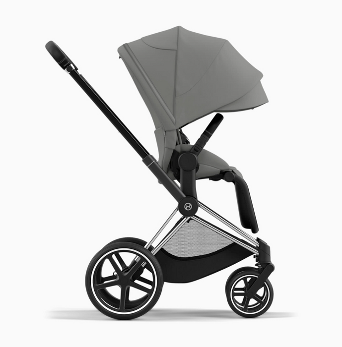Cybex Priam4 Stroller, 2024, Chrome/Black, Mirage Grey