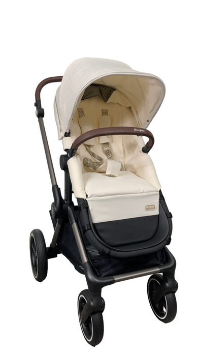 Cybex Eos Stroller, 2024, Black, Seashell Beige