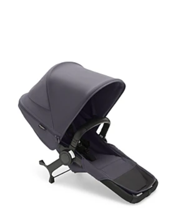 Bugaboo Donkey 5 Duo Extension Set, 2025, Black, Stormy Blue, Stormy Blue, with Canopy