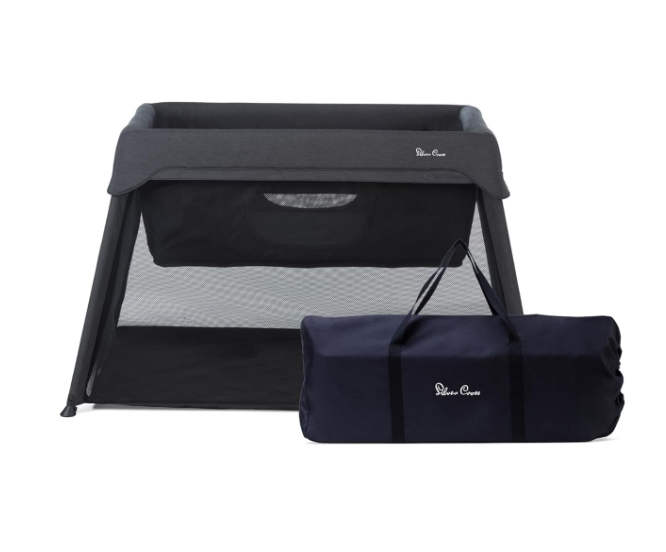 Silver Cross Sleep & Go 3 in 1 Travel Crib, Carbon
