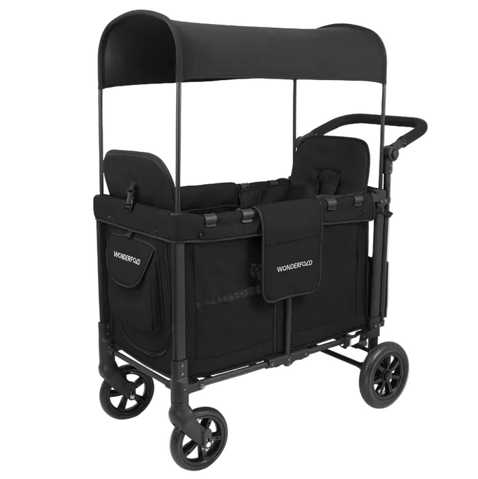 Wonderfold W2 Original Multifunctional Double Stroller Wagon, 2024, Black