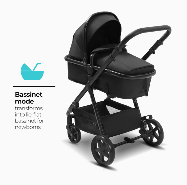 Mompush Meteor 2 Stroller, 2026, Black, Black Frame