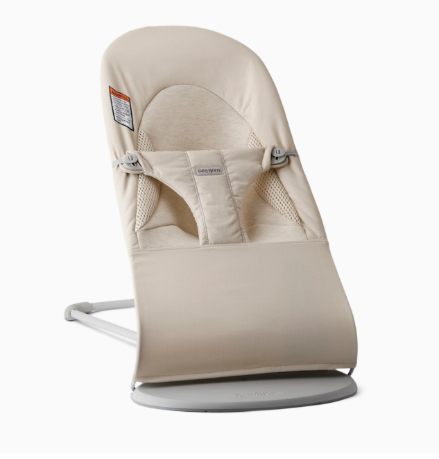 BabyBjorn Bouncer Balance Soft, Light Beige TriFabric, Light Gray Frame