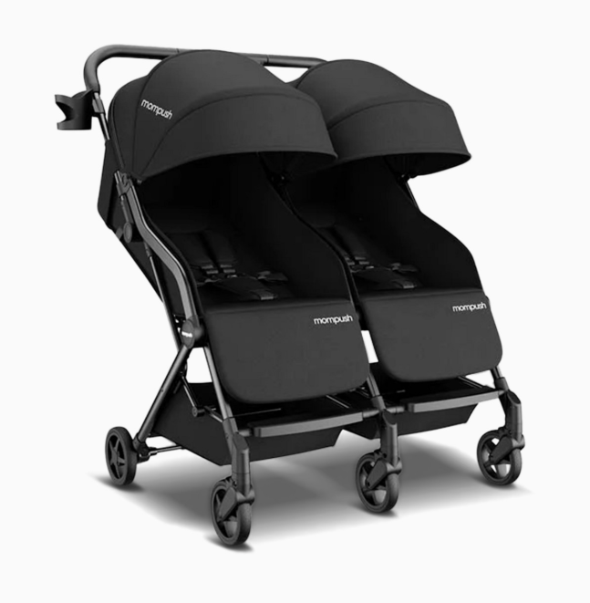 Mompush Lithe Double Stroller, 2026, Black
