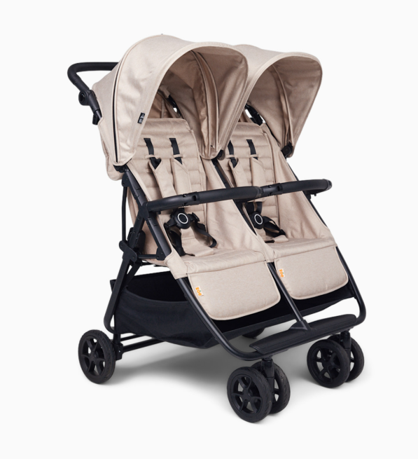 Zoe The Twin V2 Double Stroller, 2025, Sand
