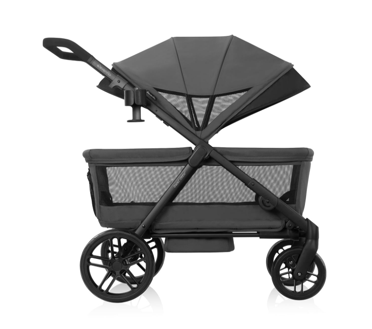 Evenflo Omni Crew 3-in-1 Stroller Wagon, Oyster Grey