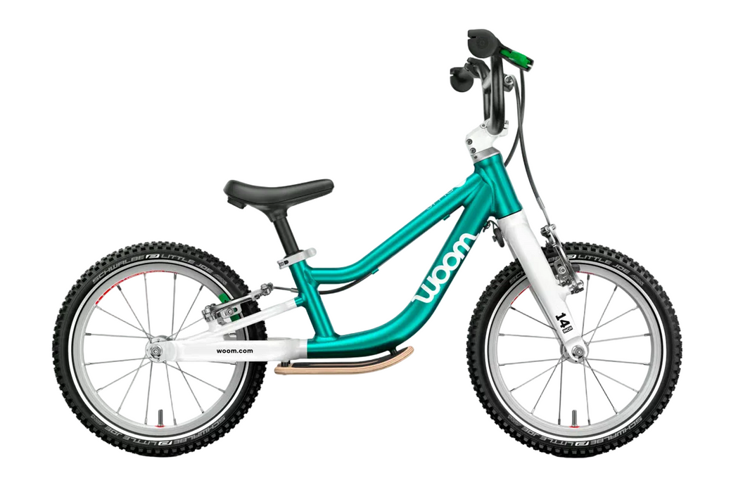 Woom GO 1 Plus Balance Bike, Metalic turquoise