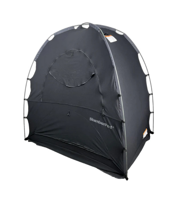 SlumberPod 2.0 Sleep Canopy with Fan, Black with Gray