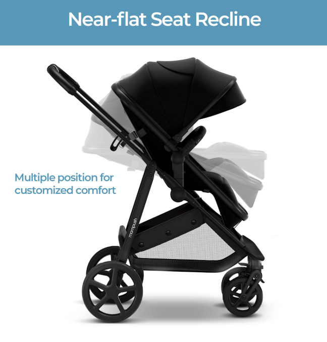 Mompush Wiz Stroller, 2025, Black