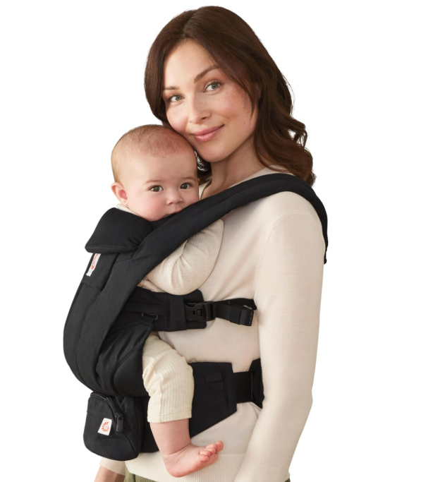 Ergobaby Omni Deluxe Baby Carrier, Cotton, Onyx Black