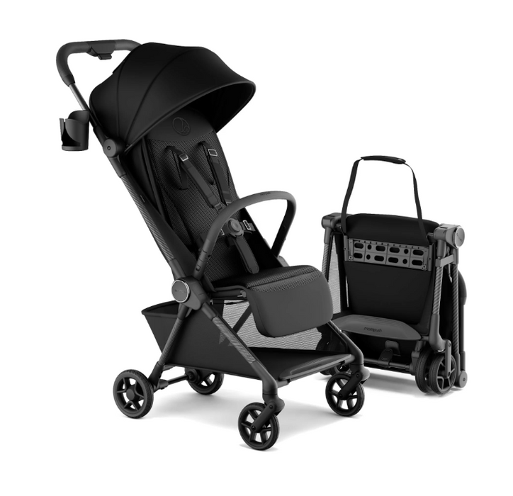 Mompush Nexis Carbon Travel Stroller, 2026, Black