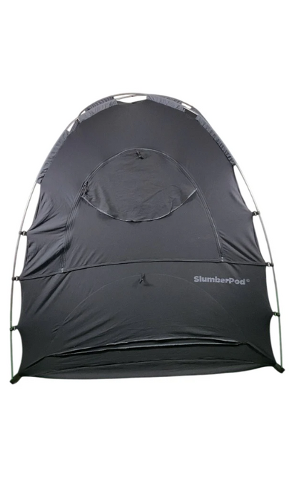 SlumberPod 3.0 Sleep Canopy with Fan, Black with Gray Accents