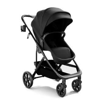 Mompush Wiz Pro 4-in-1 Baby Stroller, Black, 2025