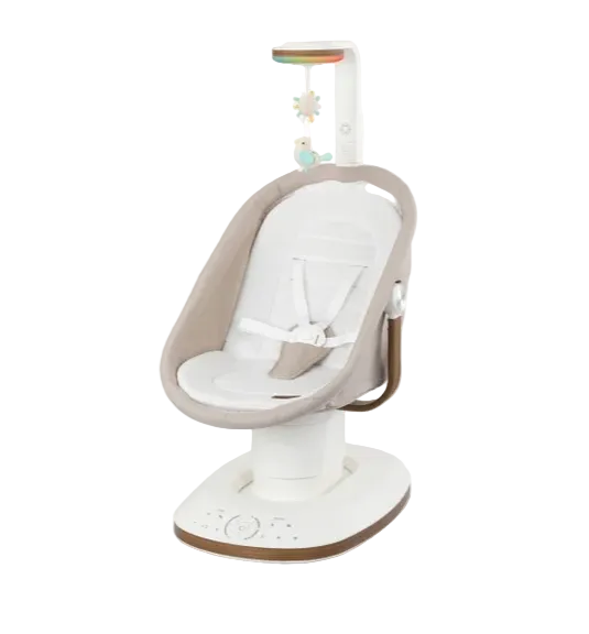 Evenflo Elara 2-in-1 Smart Motion Swing & Soothing Nest, Coastal Coffee