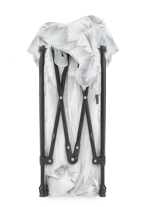 Dream On Me Ziggy Square Baby Playpen, Dove White, No Canopy