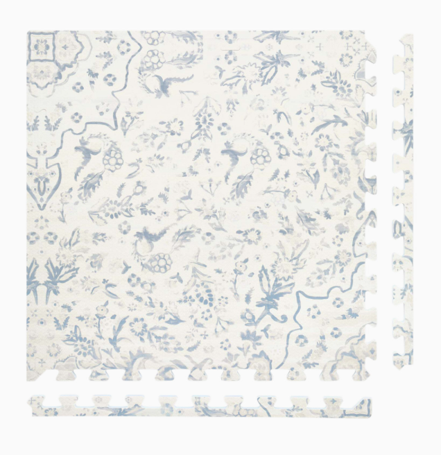House of Noa Little Nomad Play Mat, 4x8, Delft blue, Emile