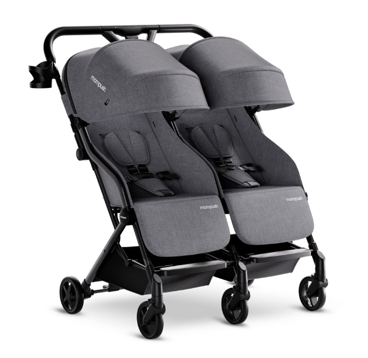 Mompush Lithe Double Stroller, 2026, Grey