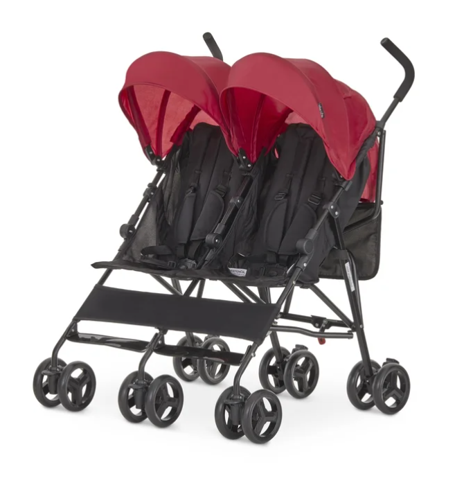 Dream On Me Twin Venture Umbrella Stroller, 2025, Red