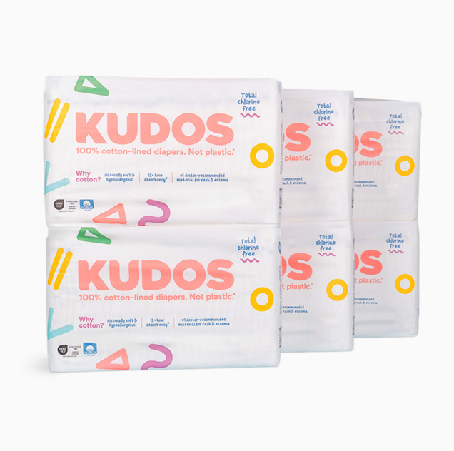 Kudos Diapers, White, Size 2, 198