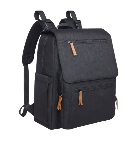 Shop Sprucely Diaper Bag Backpack With Insulated Pocket, Black at GoodBuy Gear
