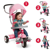 Shop Radio Flyer 4-in-1 Stroll 'n Trike, Pink, Push and Pedal Tricycle (481T) at GoodBuy Gear