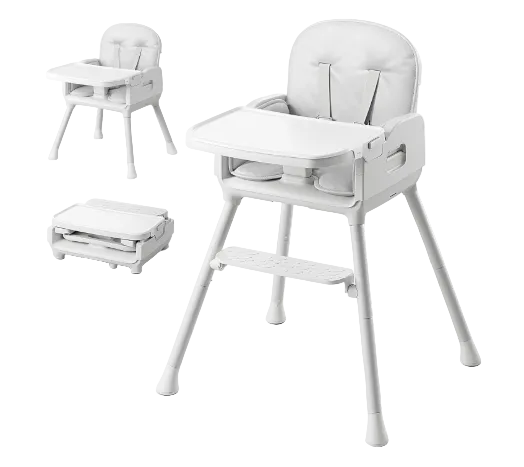 Obee Odee 3-in-1 Portable Baby High Chair, Grey