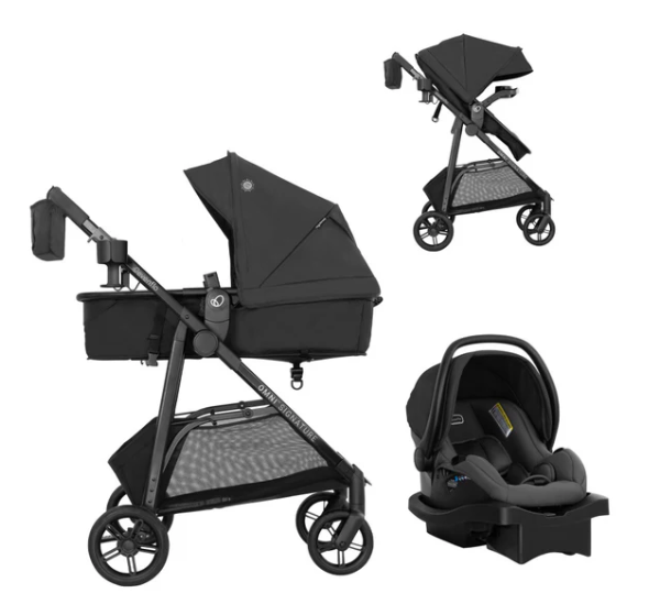 Evenflo Omni Signature Travel System with LiteMax Infant Car Seat (Porto Black)